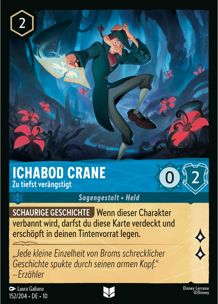 Ichabod Crane - Scared Out of His Mind