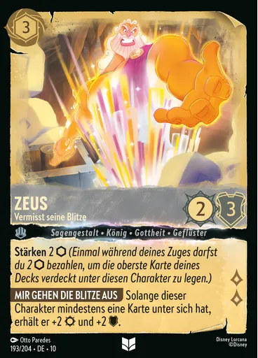 Zeus - Missing His Spark
