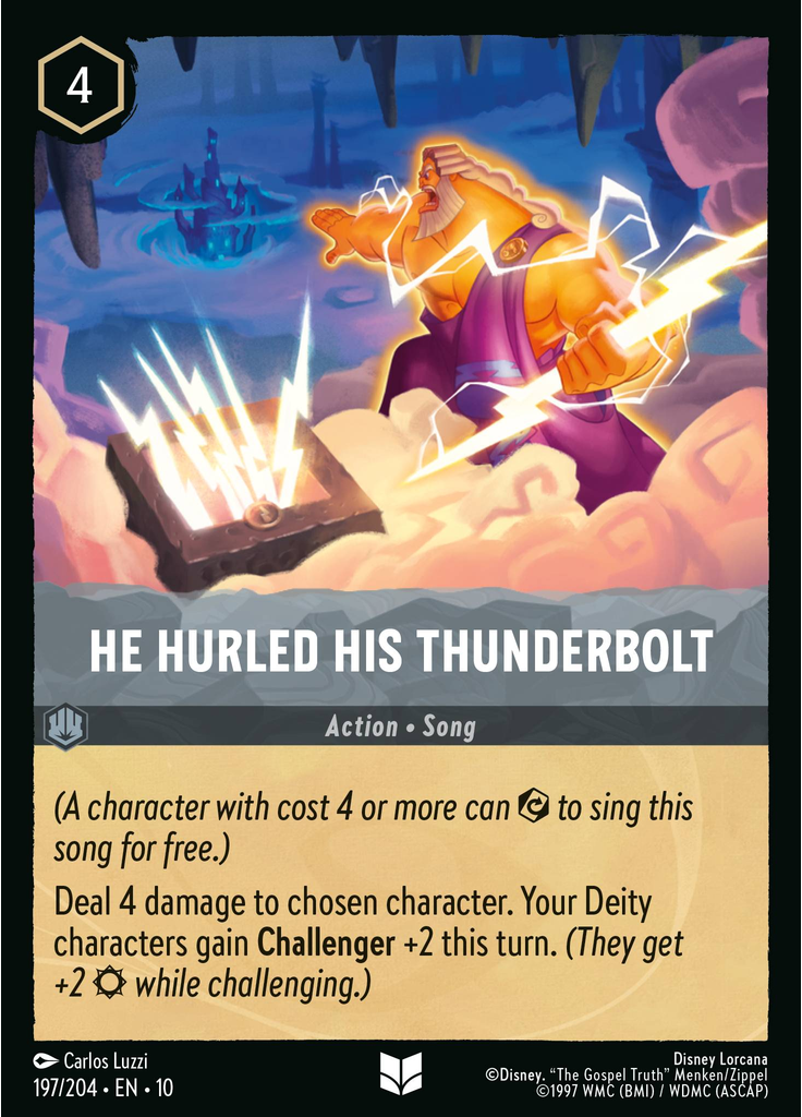 He Hurled His Thunderbolt (Foil)