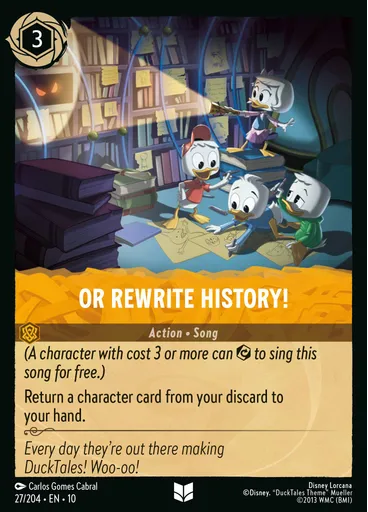 Or Rewrite History!