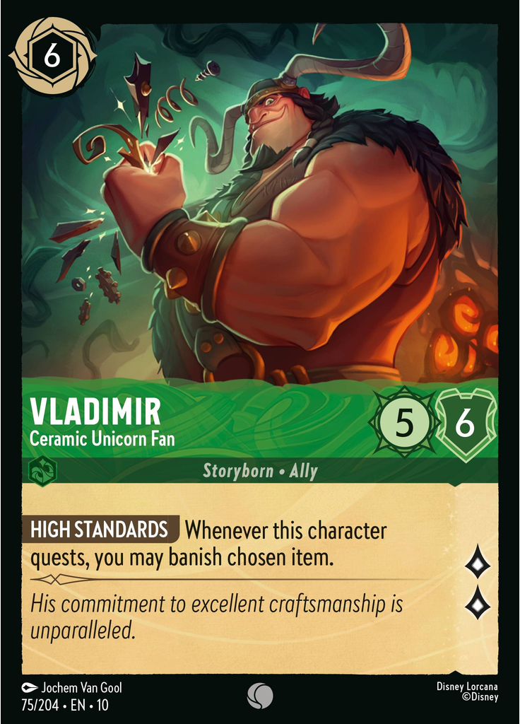 Vladimir - Ceramic Unicorn Fan