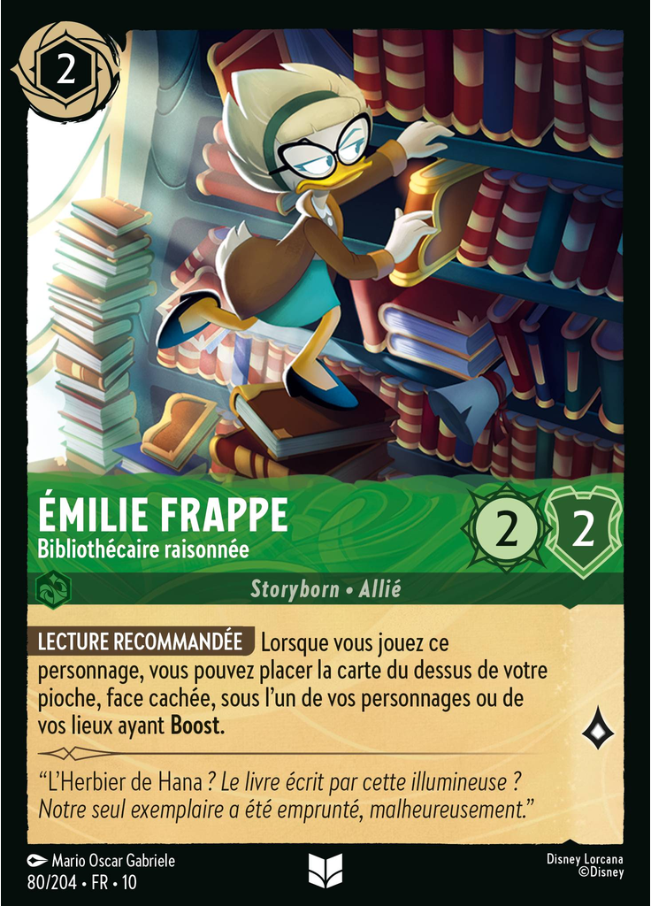 Emily Quackfaster - Level-Headed Librarian (Foil)