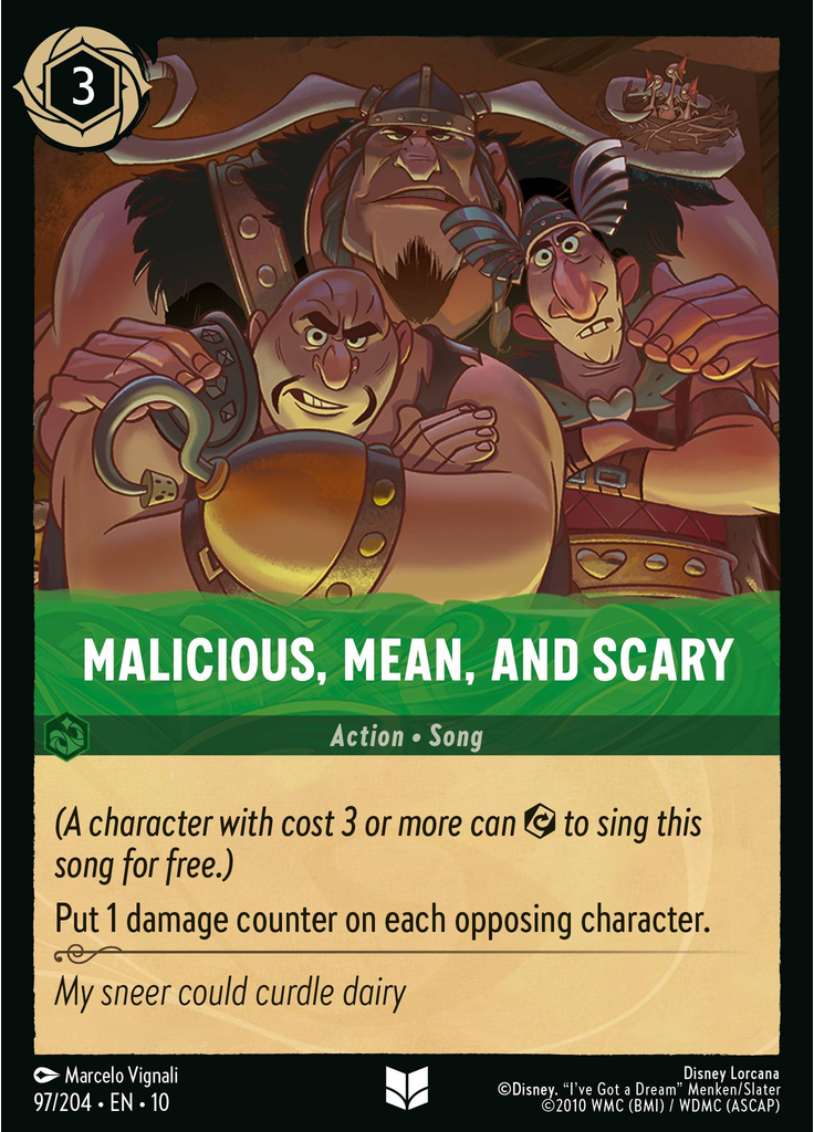 Malicious, Mean, and Scary (Foil)