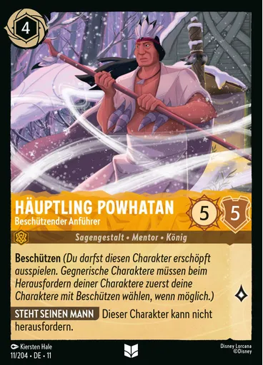 Chief Powhatan - Protective Leader