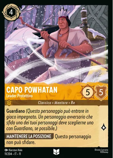 Chief Powhatan - Protective Leader