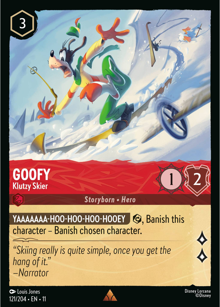 Goofy - Klutzy Skier (Foil)