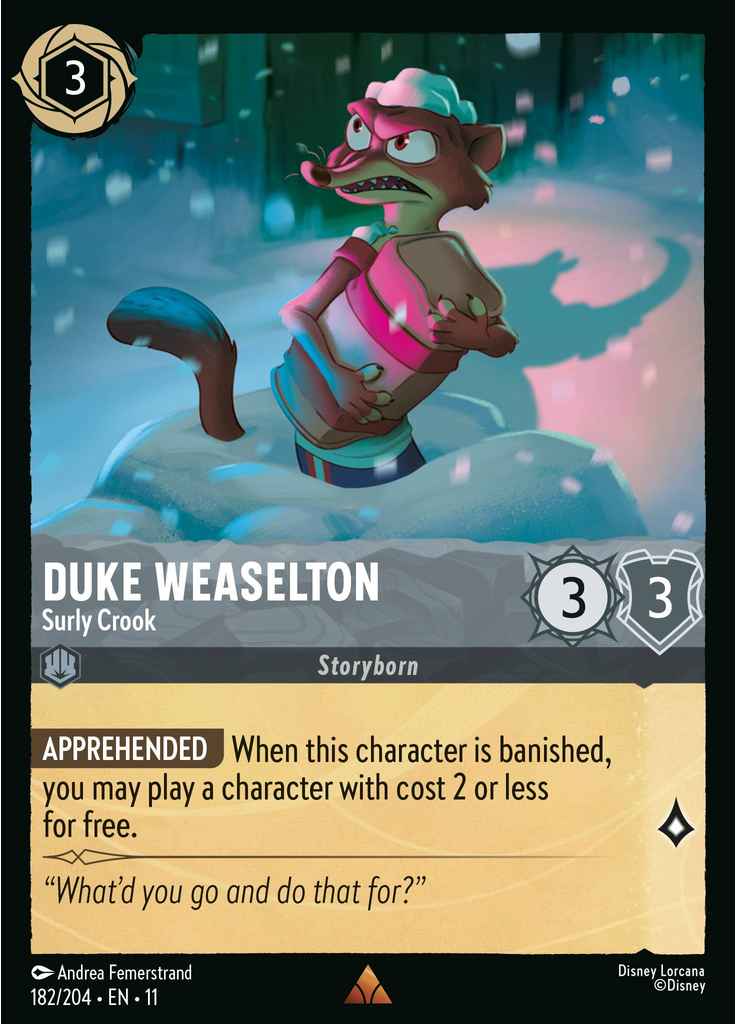 Duke Weaselton - Surly Crook (Foil)
