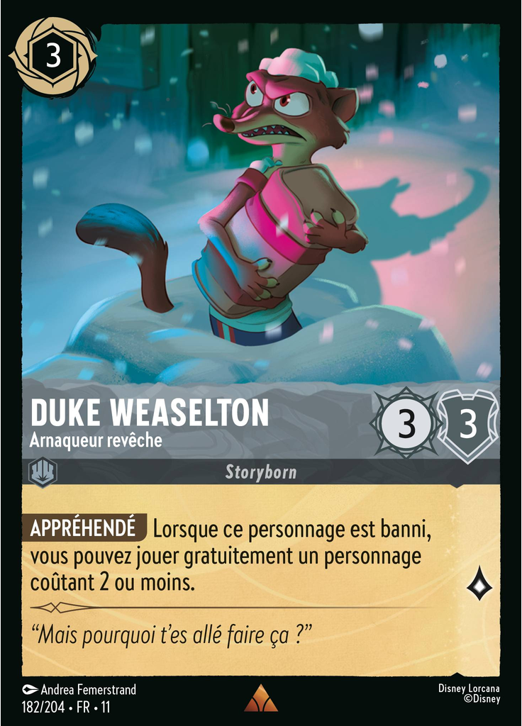 Duke Weaselton - Surly Crook (Foil)