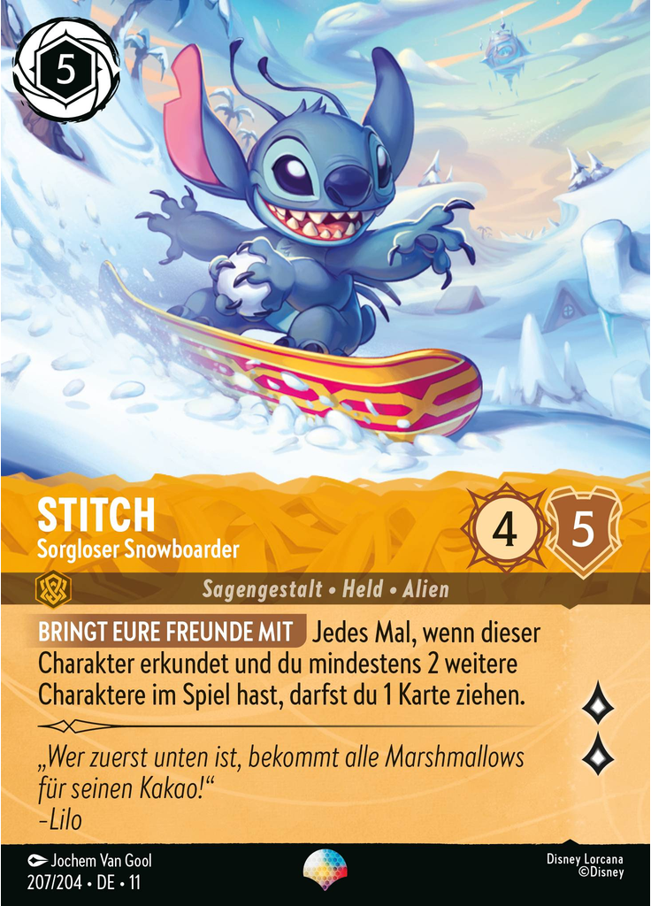 Stitch - Carefree Snowboarder