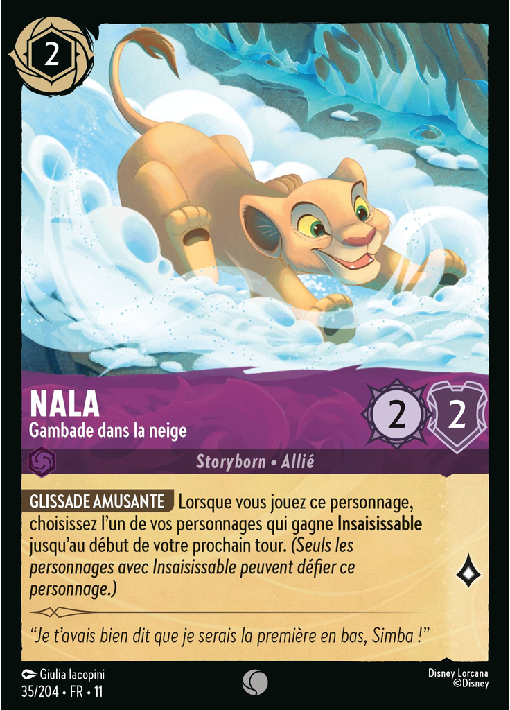 Nala - Romping in the Snow (Foil)