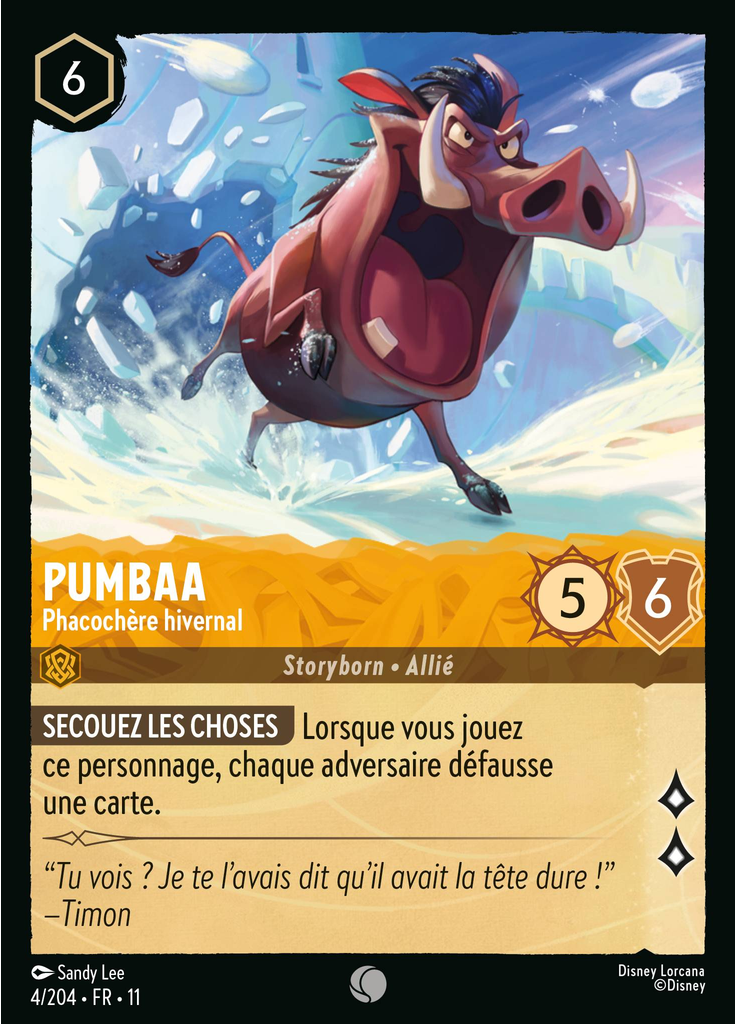 Pumbaa - Winter Warthog (Foil)