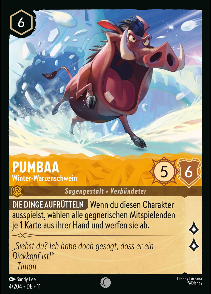 Pumbaa - Winter Warthog