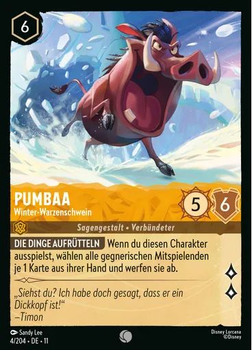 Pumbaa - Winter Warthog