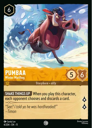 Pumbaa - Winter Warthog
