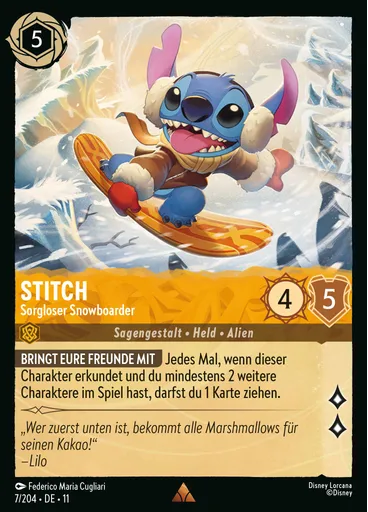 Stitch - Carefree Snowboarder