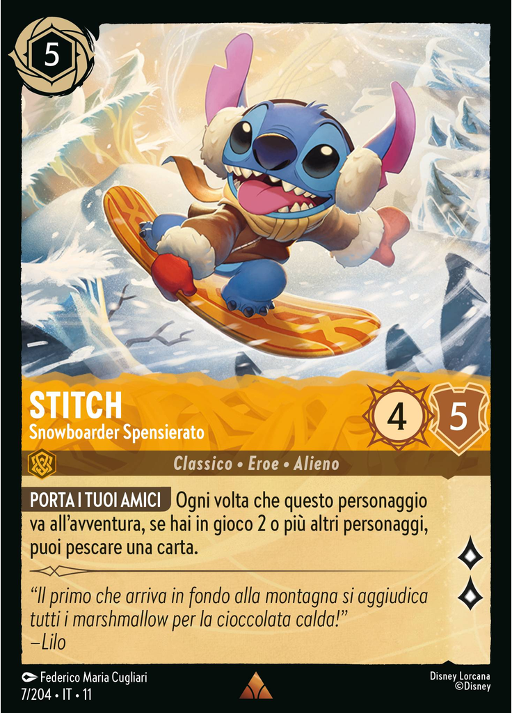 Stitch - Carefree Snowboarder
