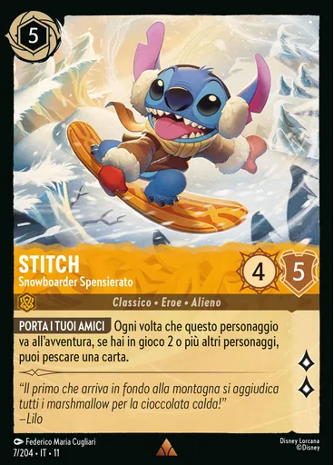 Stitch - Carefree Snowboarder