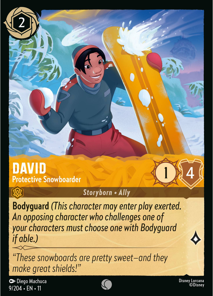 David - Protective Snowboarder (Foil)