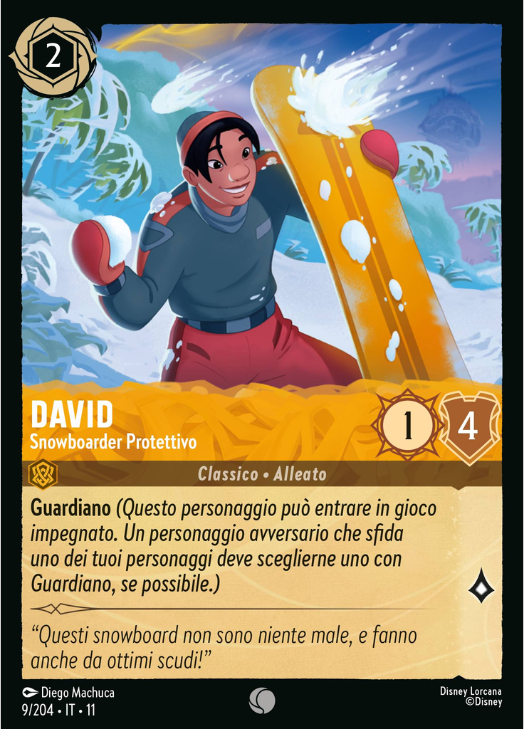 David - Protective Snowboarder (Foil)