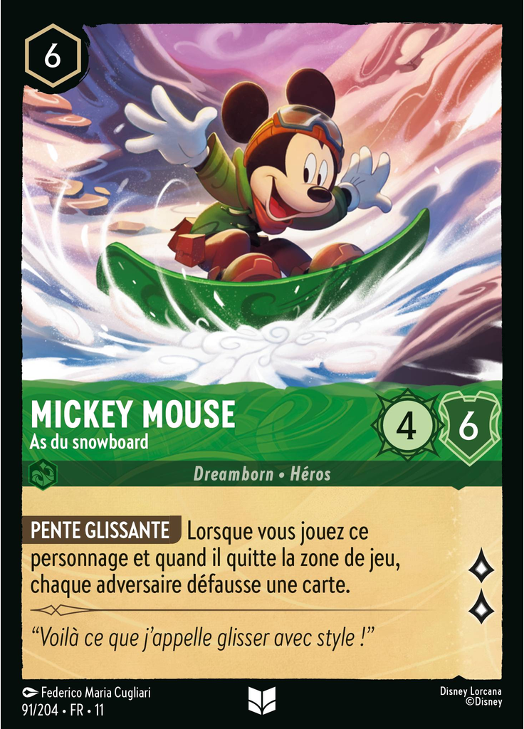 Mickey Mouse - Snowboard Ace