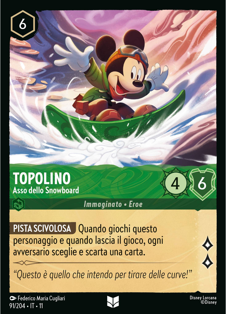 Mickey Mouse - Snowboard Ace