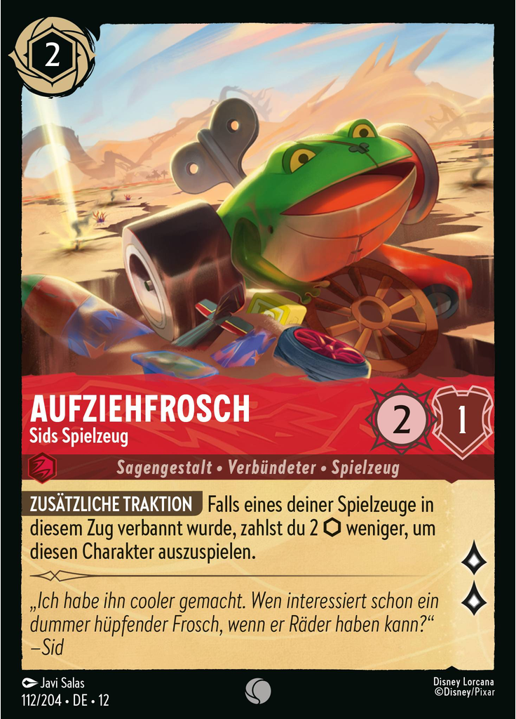 Wind-Up Frog - Sid's Toy (Foil)