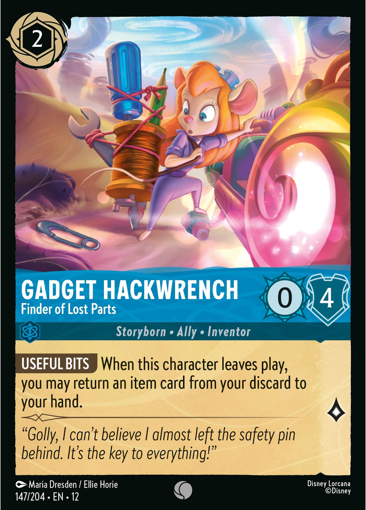 Gadget Hackwrench - Finder of Lost Parts