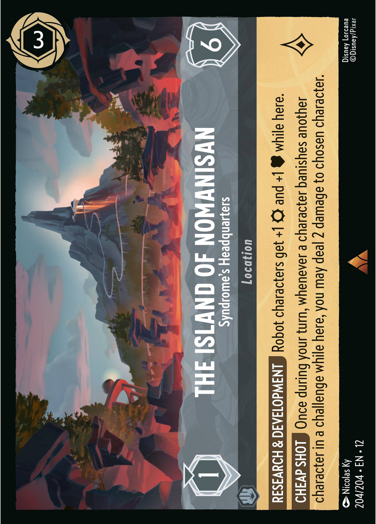 The Island of Nomanisan - Syndrome's Headquarters (Foil)