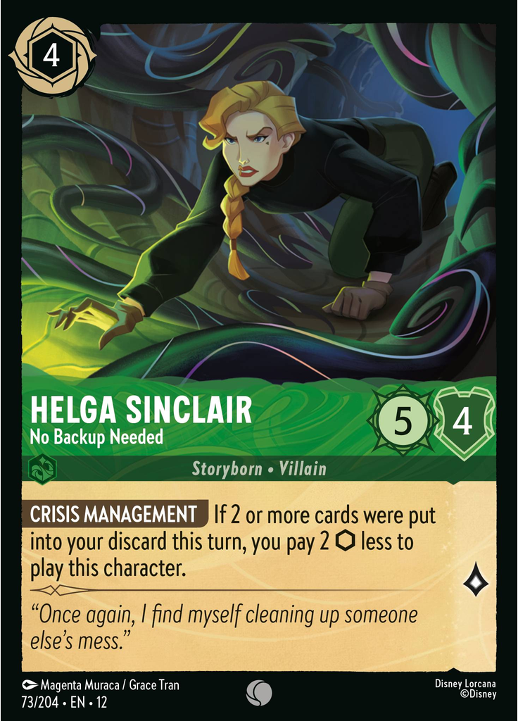 Helga Sinclair - No Backup Needed (Foil)