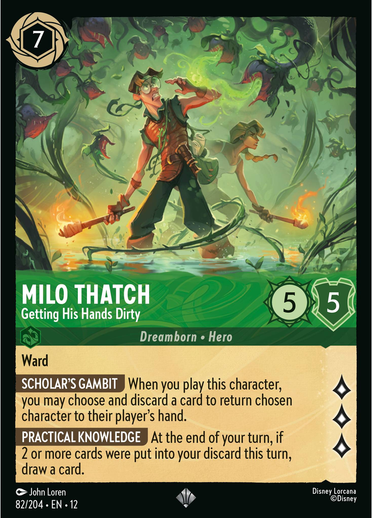 Milo Thatch - Getting His Hands Dirty (Foil)