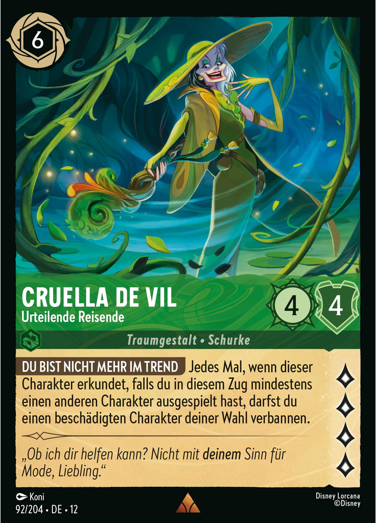 Cruella De Vil - Judgmental Traveler (Foil)