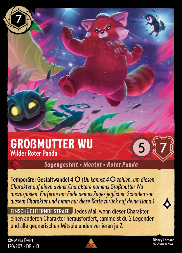 Grandma Wu - Fierce Red Panda (Foil)