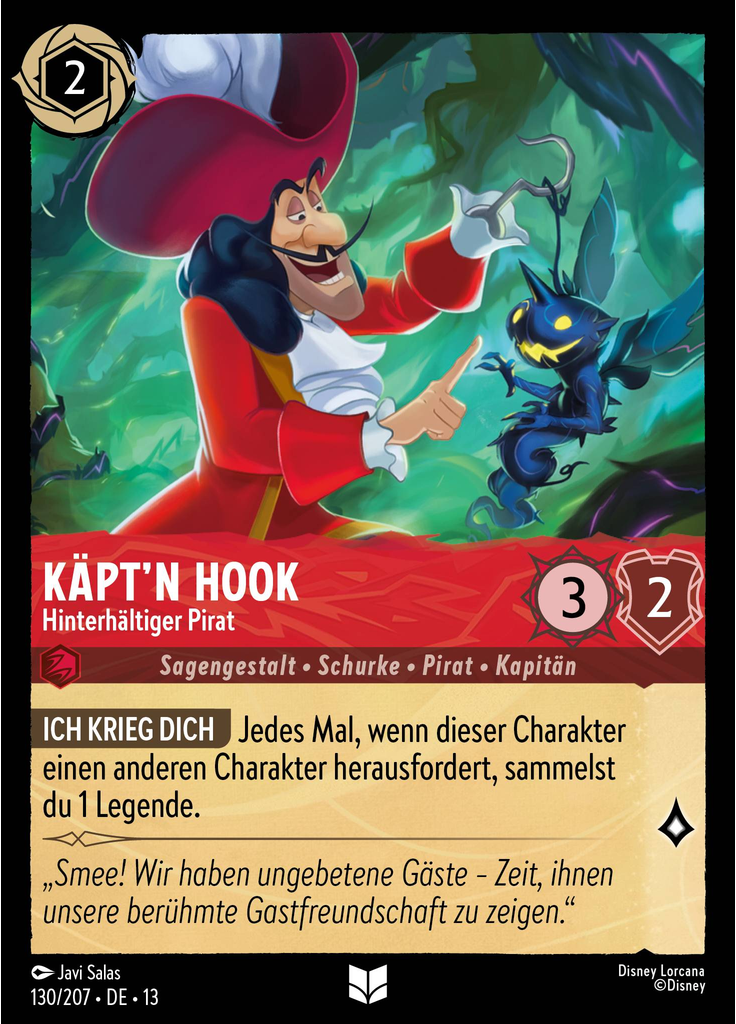 Captain Hook - Conniving Pirate (Foil)