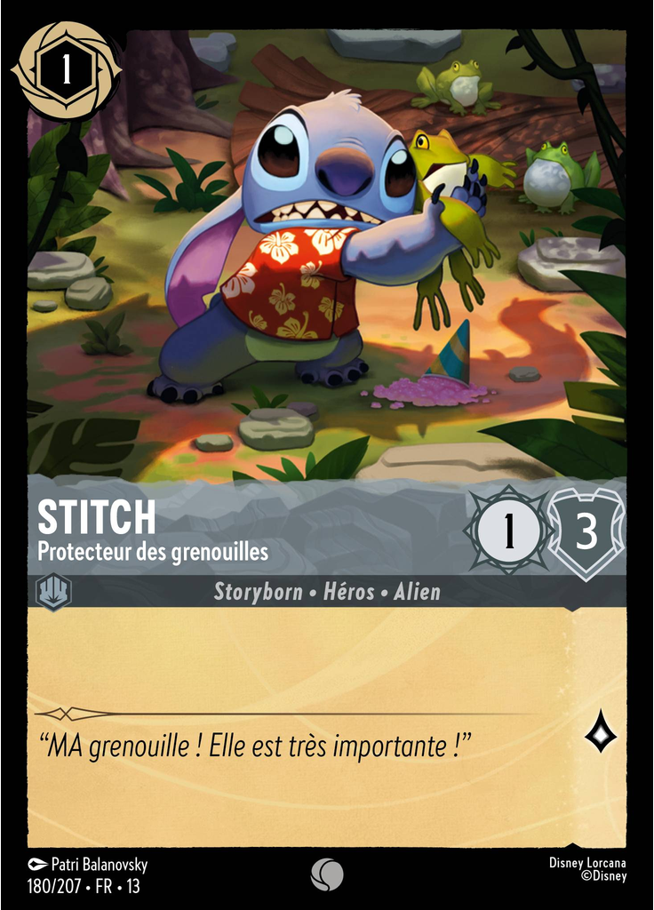 Stitch - Protector of Frogs (Foil)
