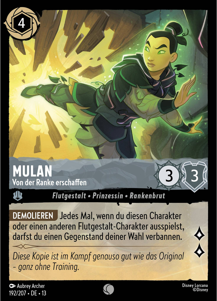 Mulan - Created by the Vine (Foil)