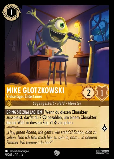 Mike Wazowski - Well-Rounded Entertainer