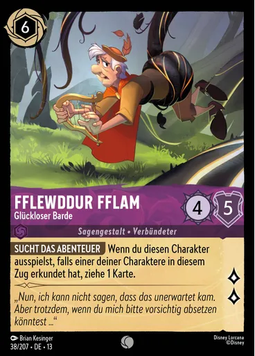 Fflewddur Fflam - Luckless Bard