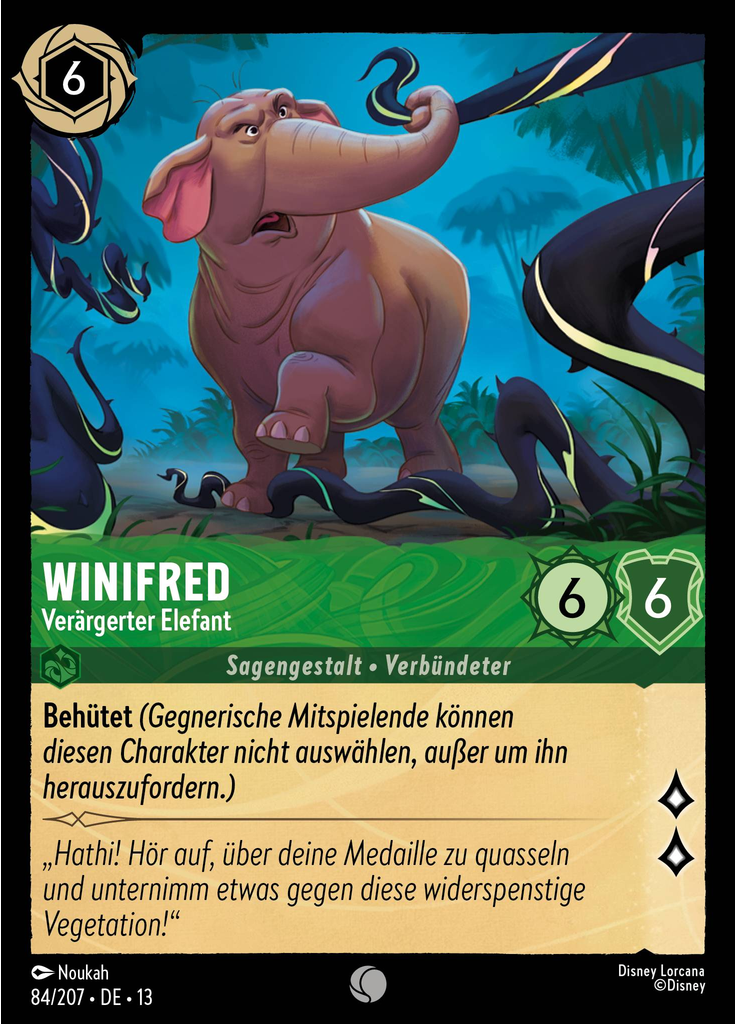 Winifred - Exasperated Elephant (Foil)