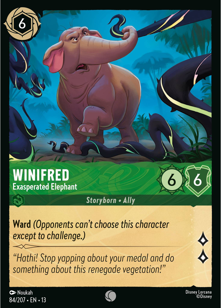 Winifred - Exasperated Elephant (Foil)