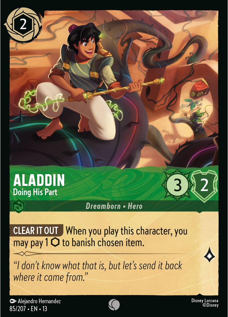 Aladdin - Doing His Part (Foil)