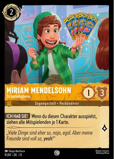 Miriam Mendelsohn - Ticket Holder