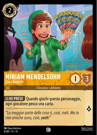 Miriam Mendelsohn - Ticket Holder