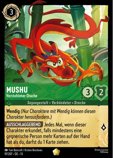 Mushu - Stealthy Dragon