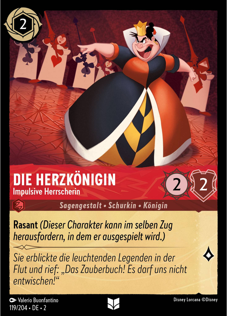 Queen of Hearts - Impulsive Ruler (Foil)