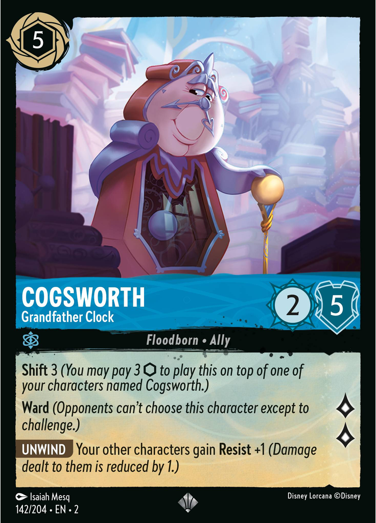 Cogsworth - Grandfather Clock (Foil)