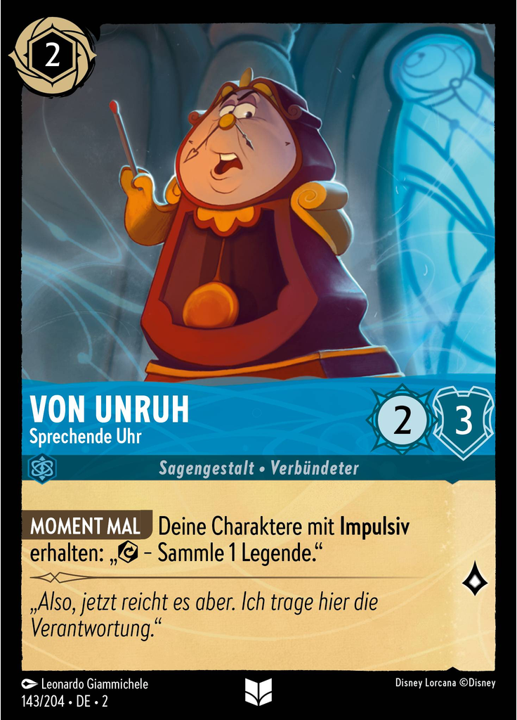 Cogsworth - Talking Clock (Foil)