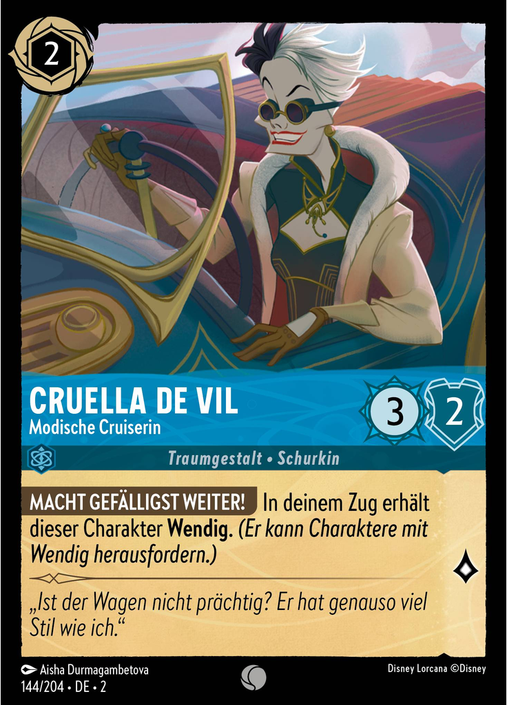 Cruella De Vil - Fashionable Cruiser
