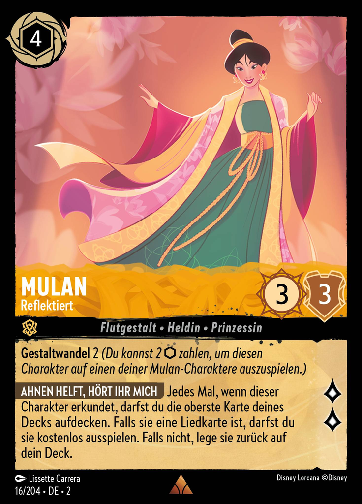 Mulan - Reflecting (Foil)