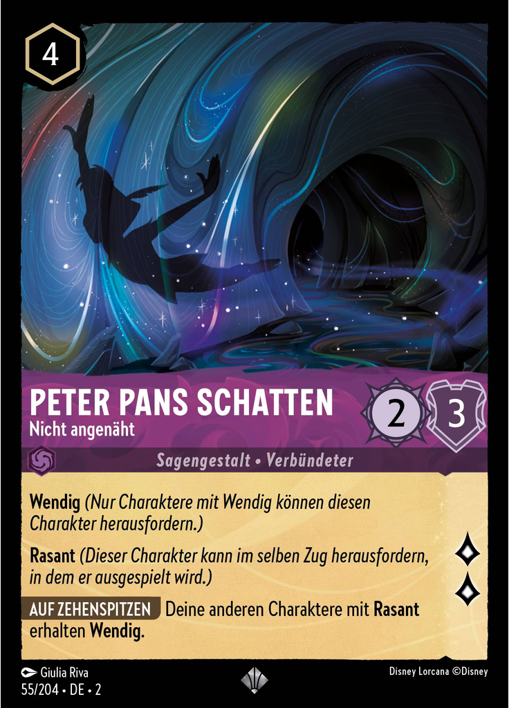 Peter Pan's Shadow - Not Sewn On