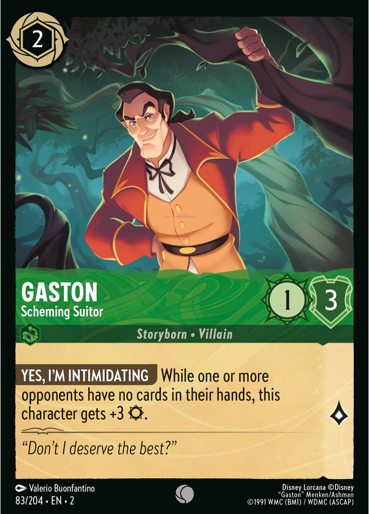 Gaston - Scheming Suitor (Foil)